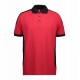 Футболка поло чоловіча PRO Wear з контрастними вставками червоний - 0322330L