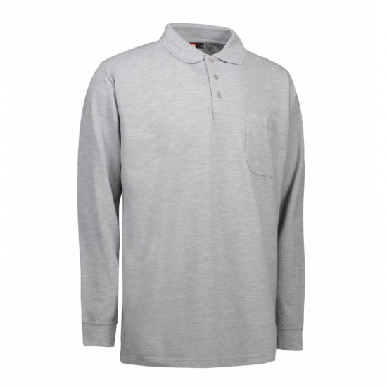 Лонгслів поло чоловічий PRO Wear сірий меланж - 03262104XL