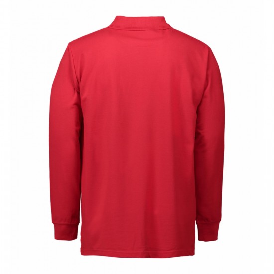 Лонгслів поло чоловічий PRO Wear на кнопках червоний - 0336330XS Лонгслів поло чоловічий PRO Wear на кнопках червоний - 0336330XS