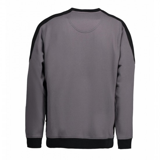 Світшот чоловічий PRO Wear з контрастними вставками сріблясто-сірий - 0362265S