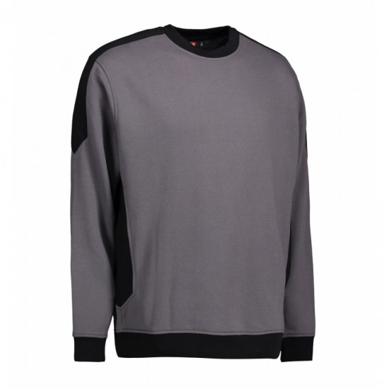 Світшот чоловічий PRO Wear з контрастними вставками сріблясто-сірий - 0362265S