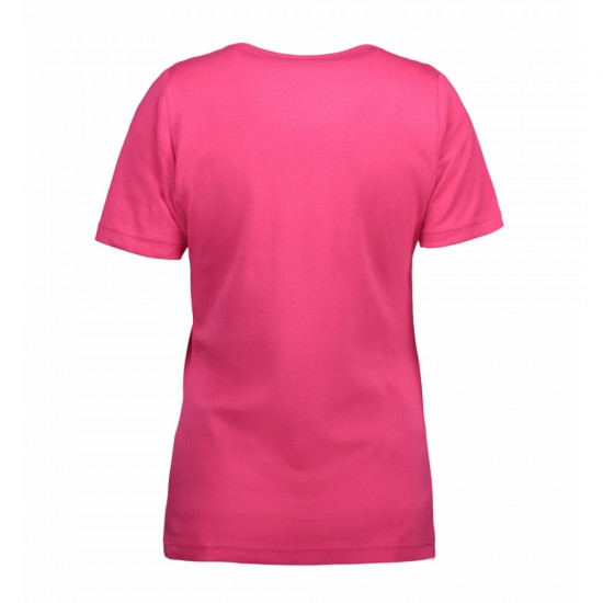 Футболка жіноча з V-вирізом ID INTERLOCK рожевий - 0506310XXL