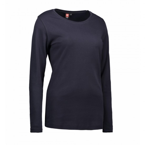 Лонгслів жіночий ID Interlock темно-сіній - 0509790S