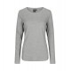 Лонгслів жіночий ID Interlock сірий меланж - 0509210S