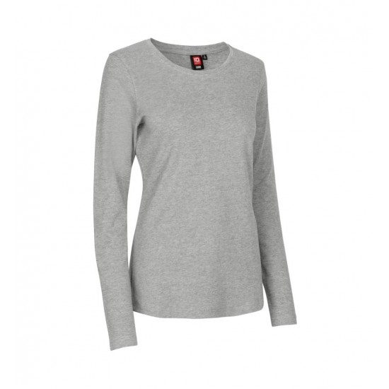 Лонгслів жіночий ID Interlock сірий меланж - 0509210S