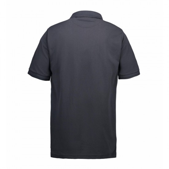 Футболка поло чоловіча ID Classic з кишенею вугільний - 0520295M