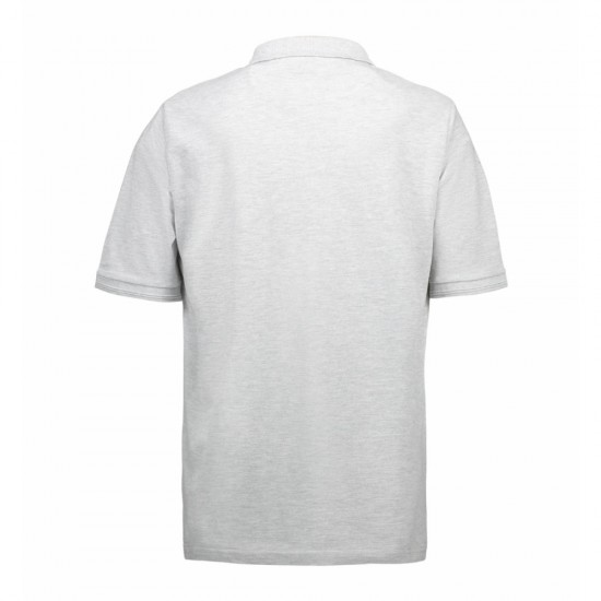 Футболка поло чоловіча ID Classic з кишенею сірий меланж - 0520210XS Футболка поло чоловіча ID Classic з кишенею сірий меланж - 0520210XS