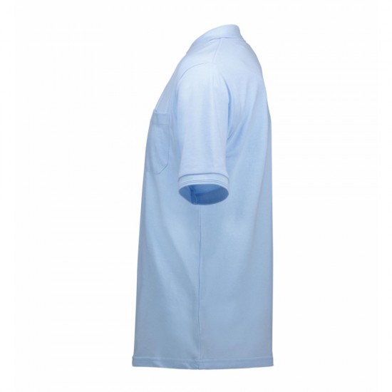 Футболка поло чоловіча ID Classic з кишенею світло-синій - 0520700XS Футболка поло чоловіча ID Classic з кишенею світло-синій - 0520700XS