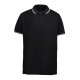 Футболка поло чоловіча ID Stretch з контрастними вставками чорний - 0522900S