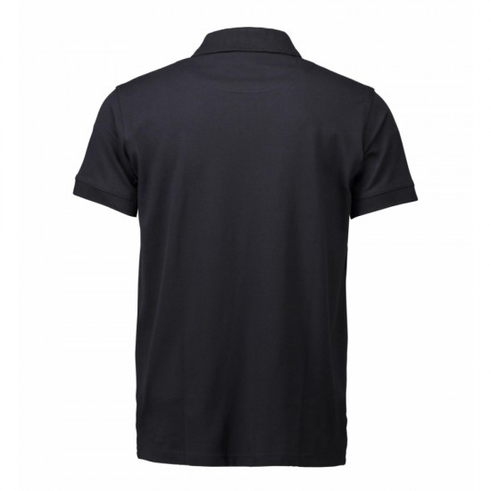 Футболка поло чоловіча ID Stretch чорний - 0525900S