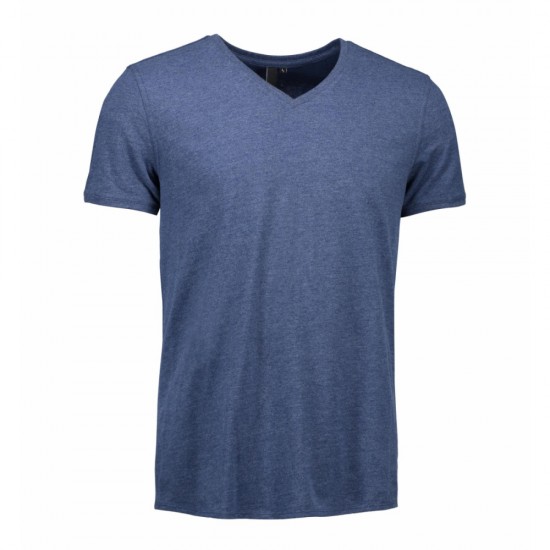 Футболка чоловіча ID Core V синій меланж - 0542716L