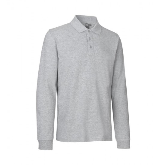 Лонгслів поло чоловіча ID Stretch сірий меланж - 0544210XL Лонгслів поло чоловіча ID Stretch сірий меланж - 0544210XL