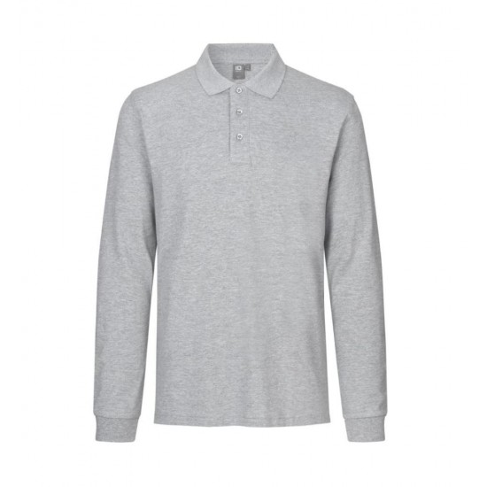 Лонгслів поло чоловіча ID Stretch сірий меланж - 0544210XL Лонгслів поло чоловіча ID Stretch сірий меланж - 0544210XL