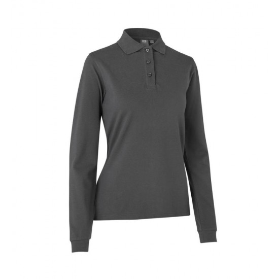 Лонгслів поло жіноча ID Stretch вугільний - 0545295XS
