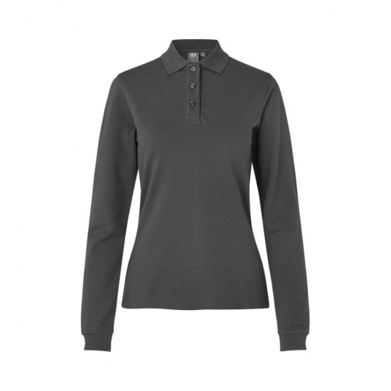 Лонгслів поло жіноча ID Stretch вугільний - 0545295XS