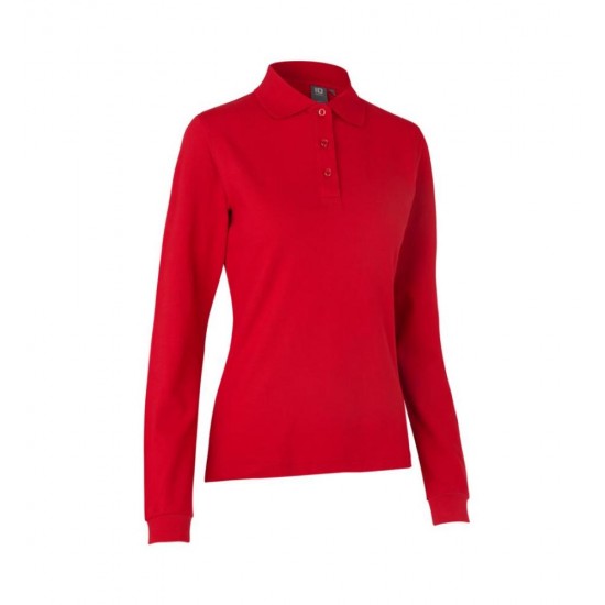 Лонгслів поло жіноча ID Stretch червоний - 0545330L