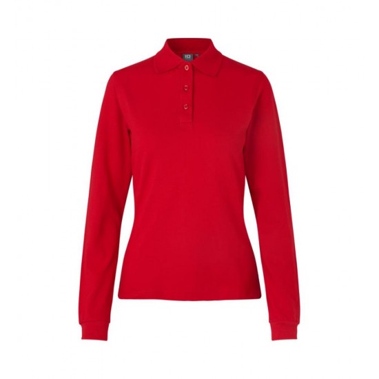 Лонгслів поло жіноча ID Stretch червоний - 0545330L