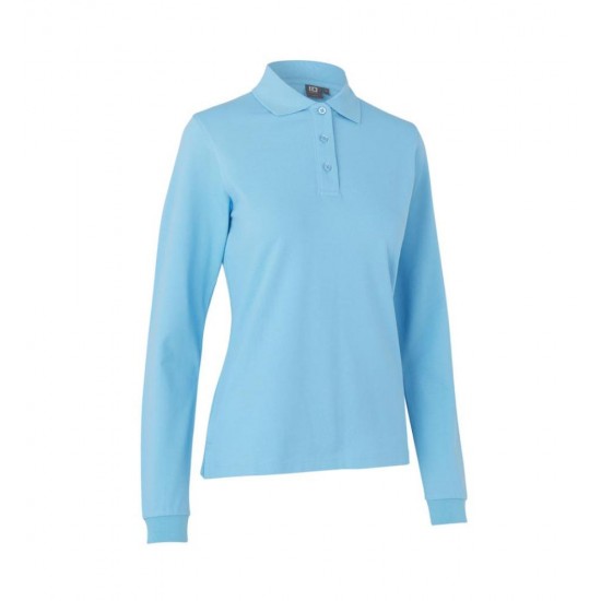 Лонгслів поло жіноча ID Stretch блакитний - 0545700XS