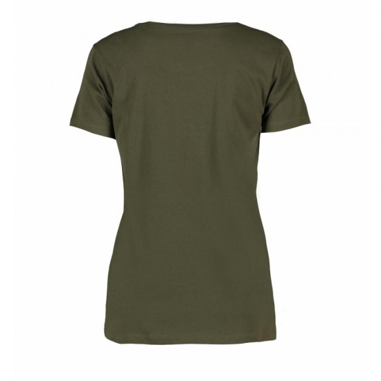 Футболка жіноча ID Organic оливковий - 0553570L