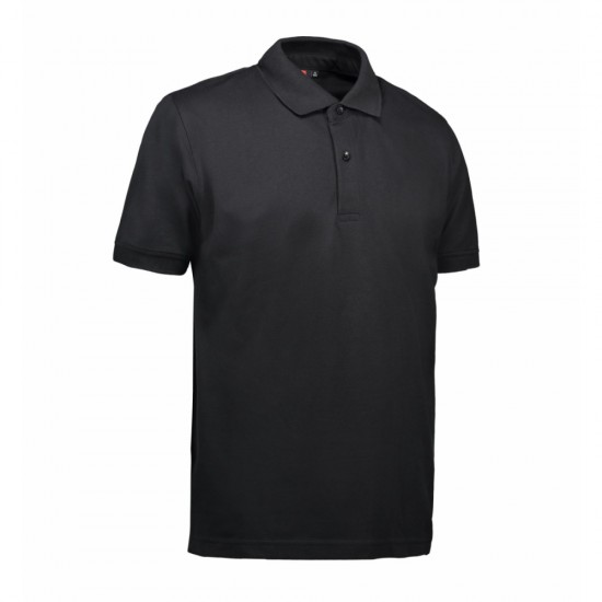 Футболка поло чоловіча ID Pique чорний - 0560900L