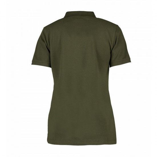 Футболка поло жіноча ID Organic оливковий - 0587570S