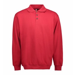 Світшот з коміром поло чоловічий ID Classic червоний - 0601330S