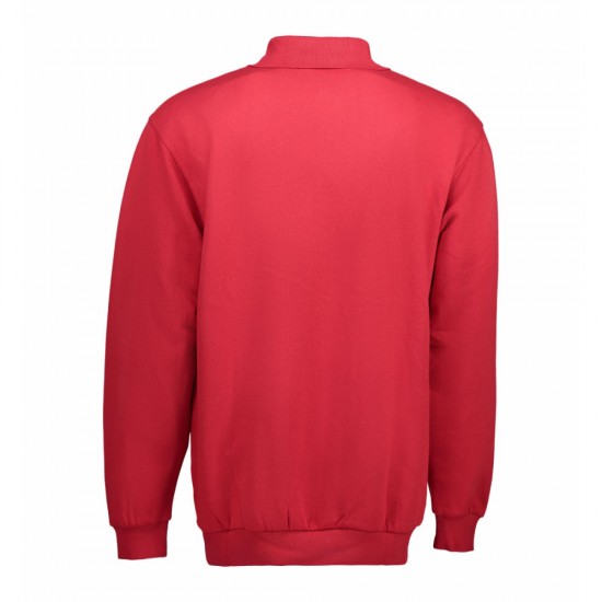 Світшот з коміром поло чоловічий ID Classic червоний - 0601330XL