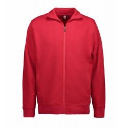 Світшот на блискавці чоловічий ID червоний - 0622330L