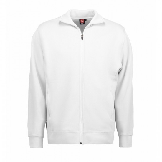 Світшот на блискавці чоловічий ID білий - 06220013XL Світшот на блискавці чоловічий ID білий - 06220013XL