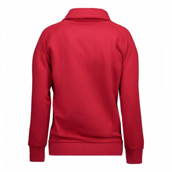 Світшот на блискавці жіночий ID червоний - 0624330XXL