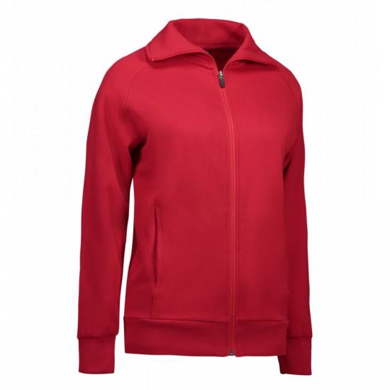 Світшот на блискавці жіночий ID червоний - 0624330XXL