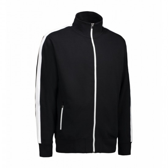 Світшот на блискавці чоловічий ID Contrast Stripee чорний - 06269003XL