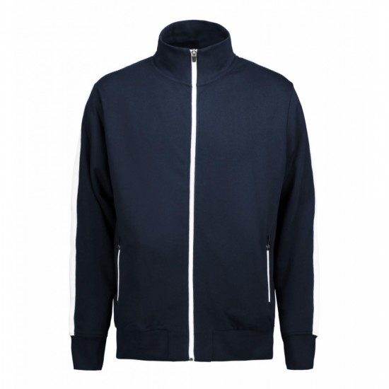 Світшот на блискавці чоловічий ID Contrast Stripee темно-сіній - 0626790L