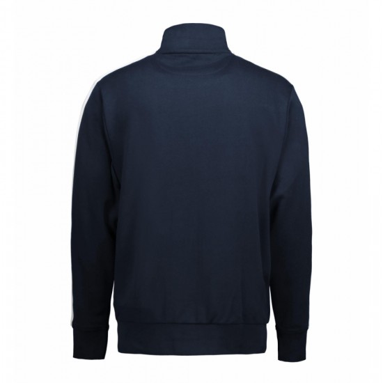 Світшот на блискавці чоловічий ID Contrast Stripee темно-сіній - 0626790L