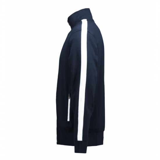 Світшот на блискавці чоловічий ID Contrast Stripee темно-сіній - 0626790L