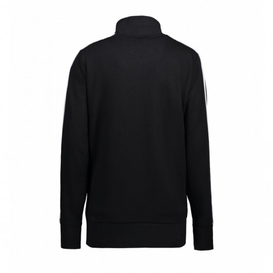 Світшот на блискавці жіночий ID Contrast Stripee чорний - 06279003XL Світшот на блискавці жіночий ID Contrast Stripee чорний - 06279003XL