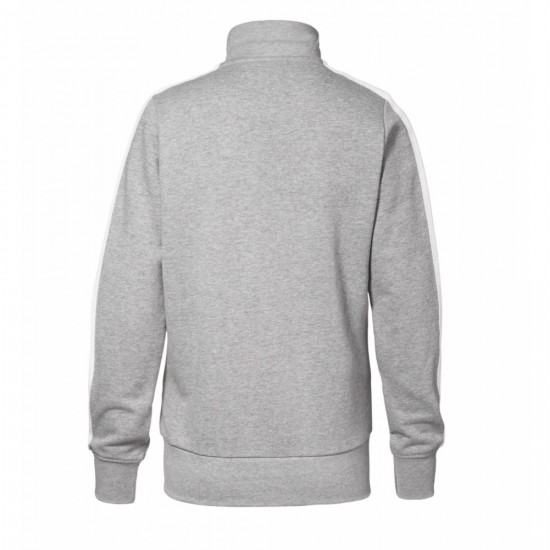 Світшот на блискавці жіночий ID Contrast Stripee сірий меланж - 0627210XL