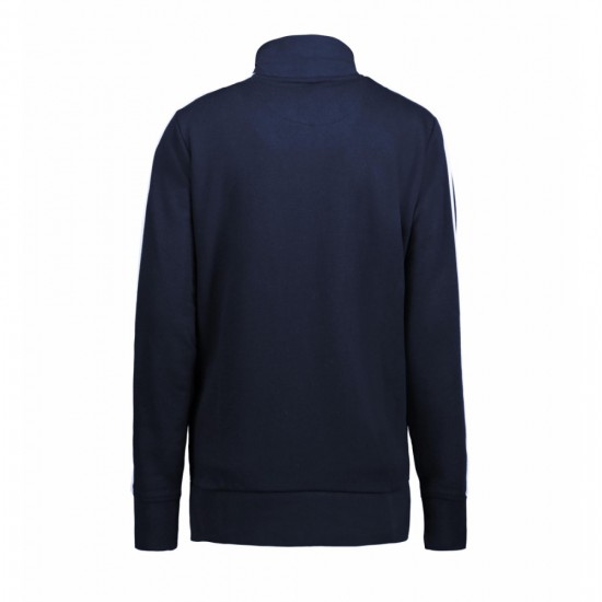 Світшот на блискавці жіночий ID Contrast Stripee темно-сіній - 06277903XL