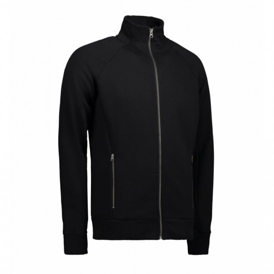 Світшот на блискавці чоловічий ID Full Zip чорний - 0628900S