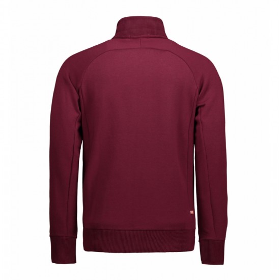 Світшот на блискавці чоловічий ID Full Zip бордовий - 0628345XL
