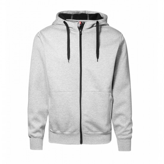 Худі на блискавці чоловіче ID Bonded сірий меланж - 06302103XL
