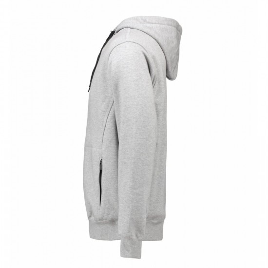 Худі на блискавці чоловіче ID Bonded сірий меланж - 06302103XL