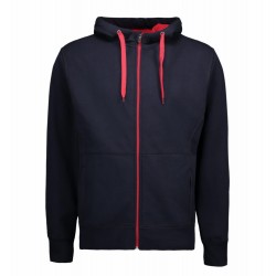 Худі на блискавці чоловіче ID Bonded темно-сіній - 0630790XL