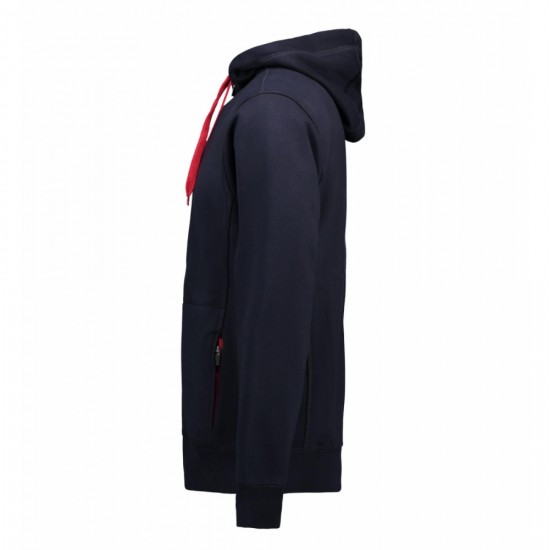 Худі на блискавці чоловіче ID Bonded темно-сіній - 0630790L