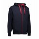 Худі на блискавці чоловіче ID Bonded темно-сіній - 0630790L