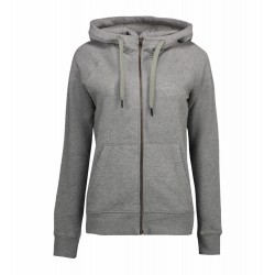 Худі на блискавці жіноче ID Core сірий меланж - 0639210XL