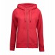Худі на блискавці жіноче ID Core червоний - 0639330XL