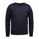 Пуловер чоловічий з V-вирізом ID BUSINESS темно-синій - 0640790L