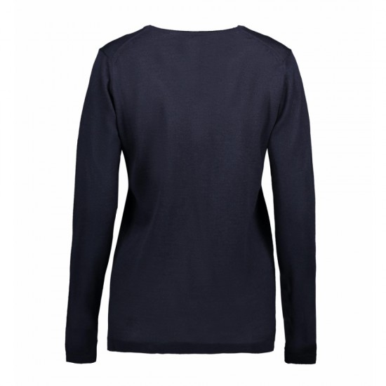 Пуловер жіночий ID Business V темно-синій - 06417904XL