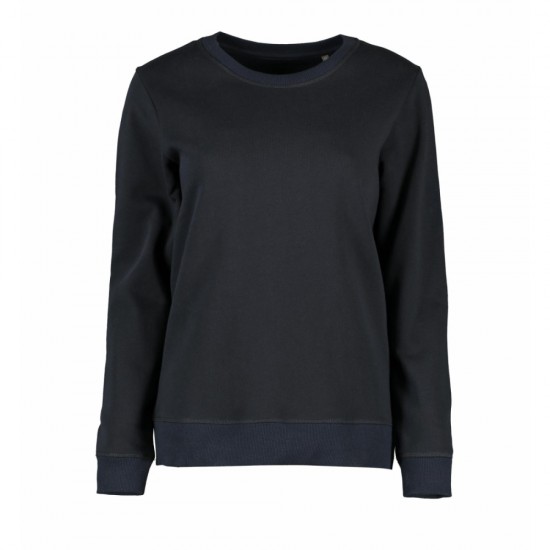 Світшот жіночий ID Оrganic темно-синій - 0683790L